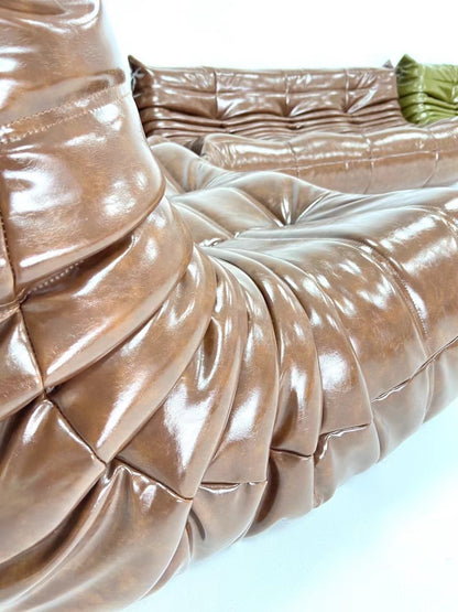 Vintage leather Ducaroy Togo Chair