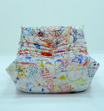 Graffiti Commemorative Edition Single Ducaroy Togo Chair