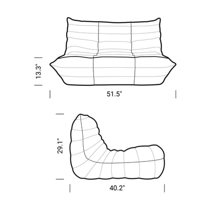 two-seats Ducaroy Chair